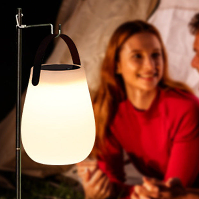 Portable PE Round Cylinder Outdoor Light