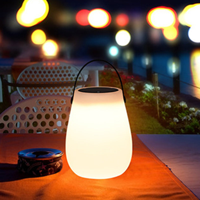 Portable PE Round Cylinder Outdoor Light