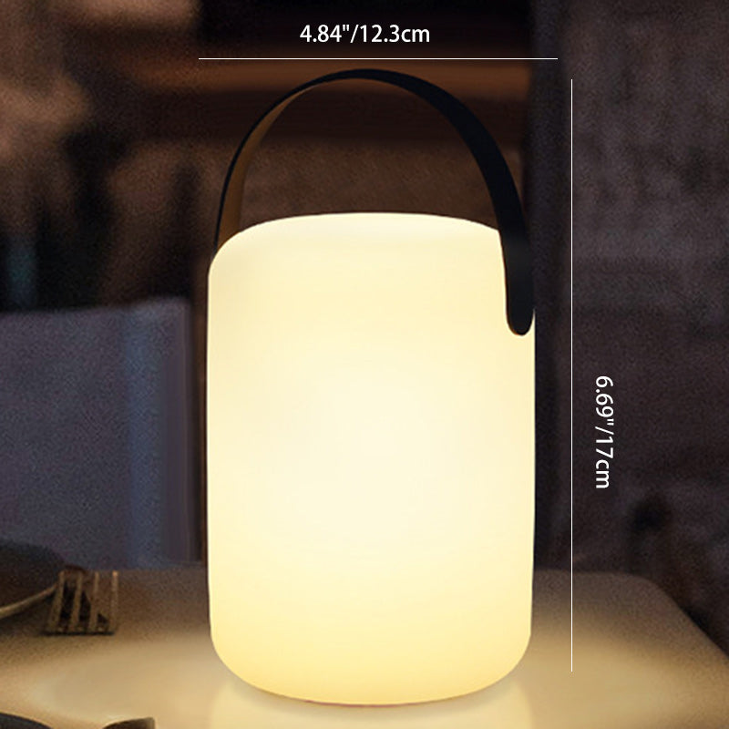 Portable PE Round Cylinder Outdoor Light