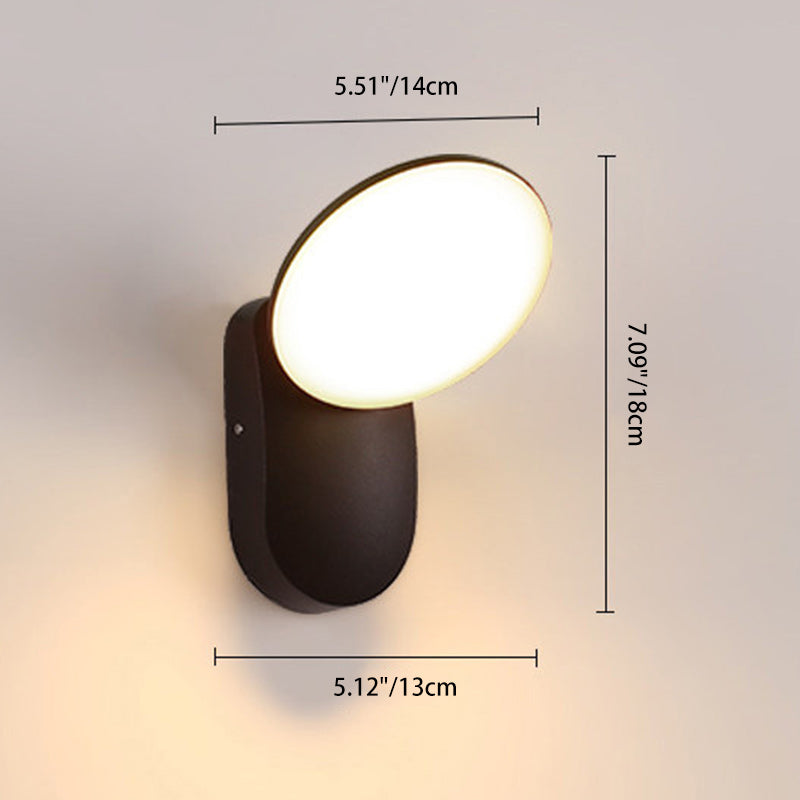 Round Square Aluminum Acrylic Outdoor Light