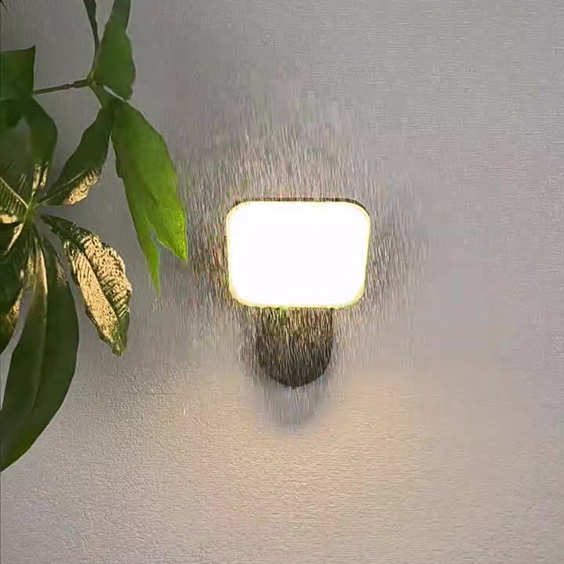 Round Square Aluminum Acrylic Outdoor Light