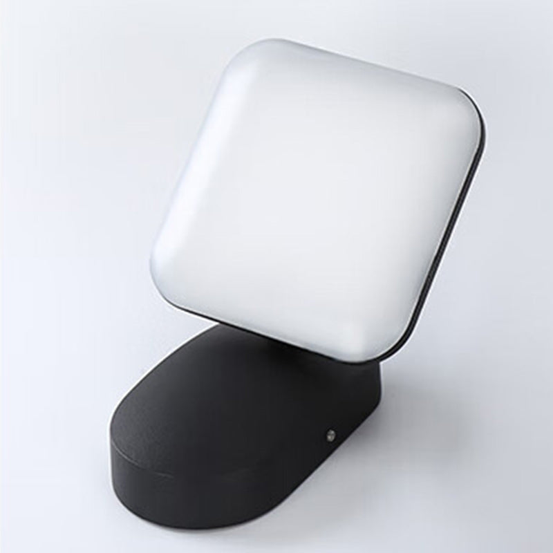 Round Square Aluminum Acrylic Outdoor Light