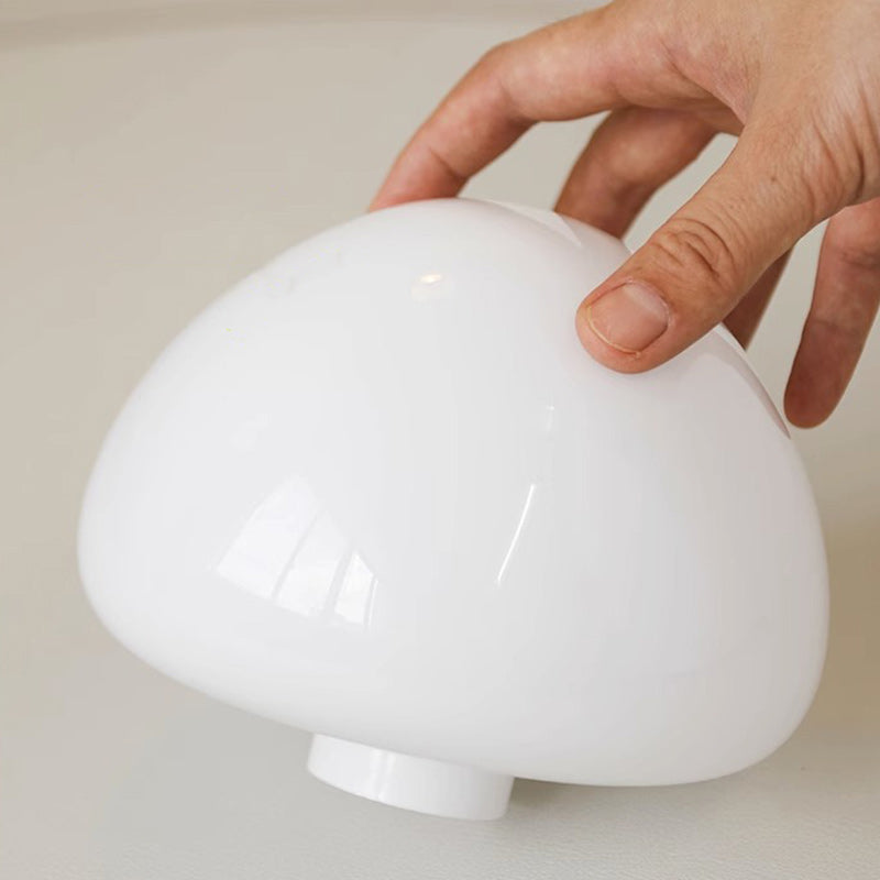 Cream Mushroom Round Iron Wall Lamp