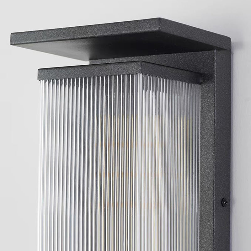 Rectangular Stainless Steel Acrylic Outdoor Light