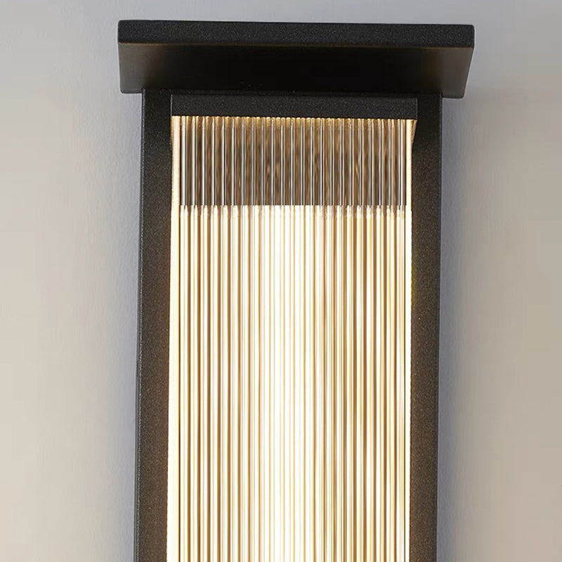 Rectangular Stainless Steel Acrylic Outdoor Light
