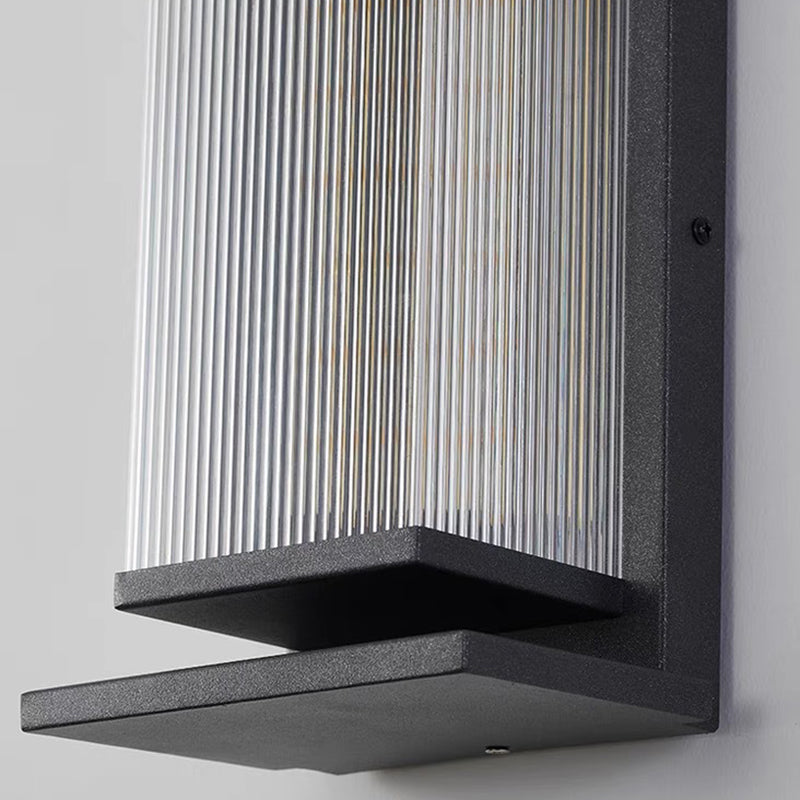 Rectangular Stainless Steel Acrylic Outdoor Light