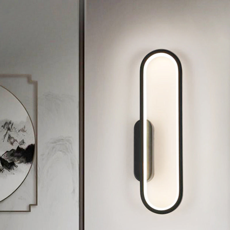 Oval Linear Hardware Acrylic Wall Lamp