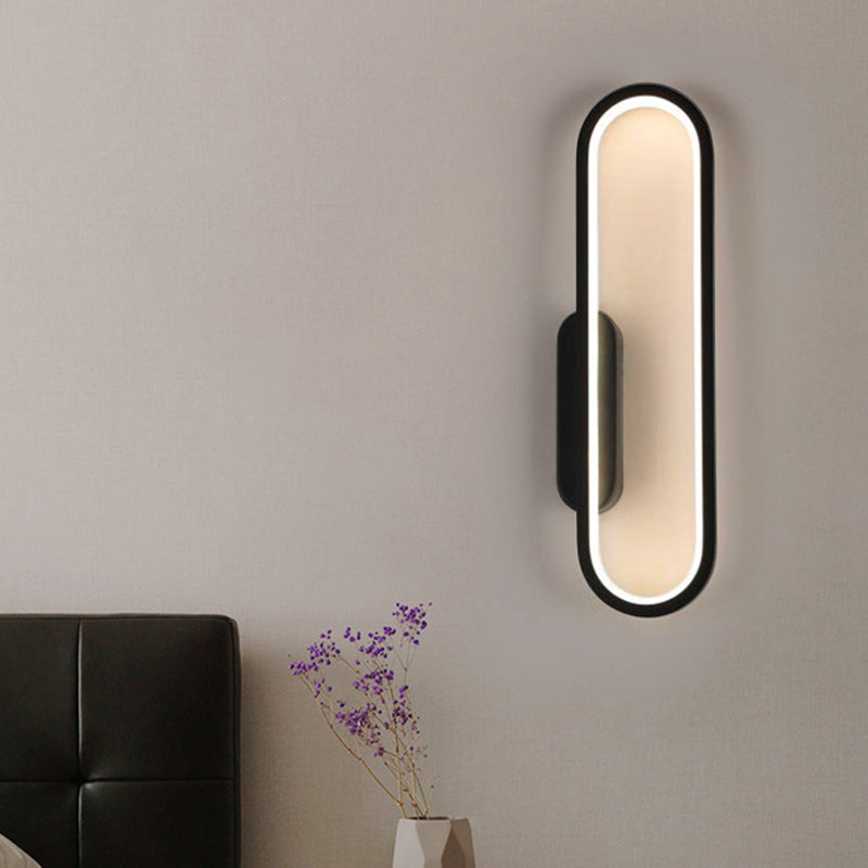 Oval Linear Hardware Acrylic Wall Lamp