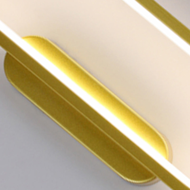 Oval Linear Hardware Acrylic Wall Lamp