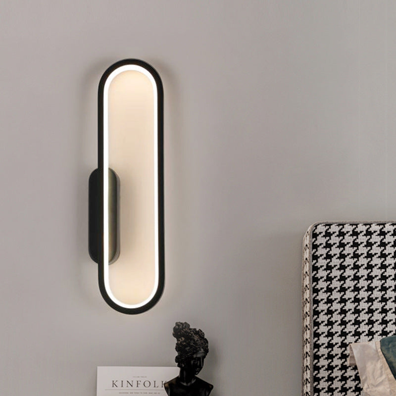 Oval Linear Hardware Acrylic Wall Lamp