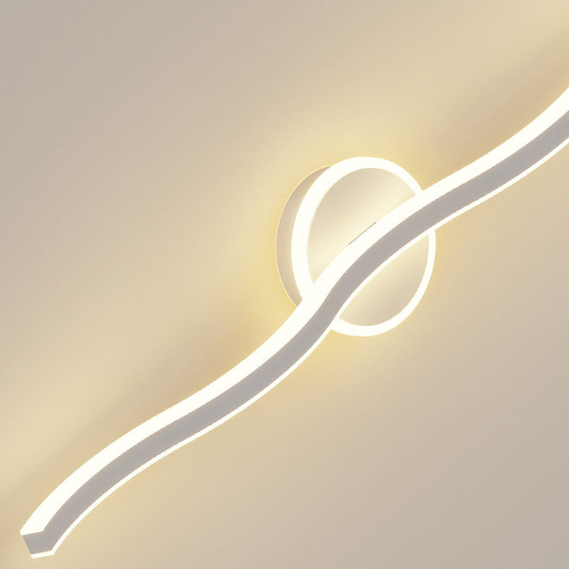 Wave Linear Iron Aluminum Wall Lamp
