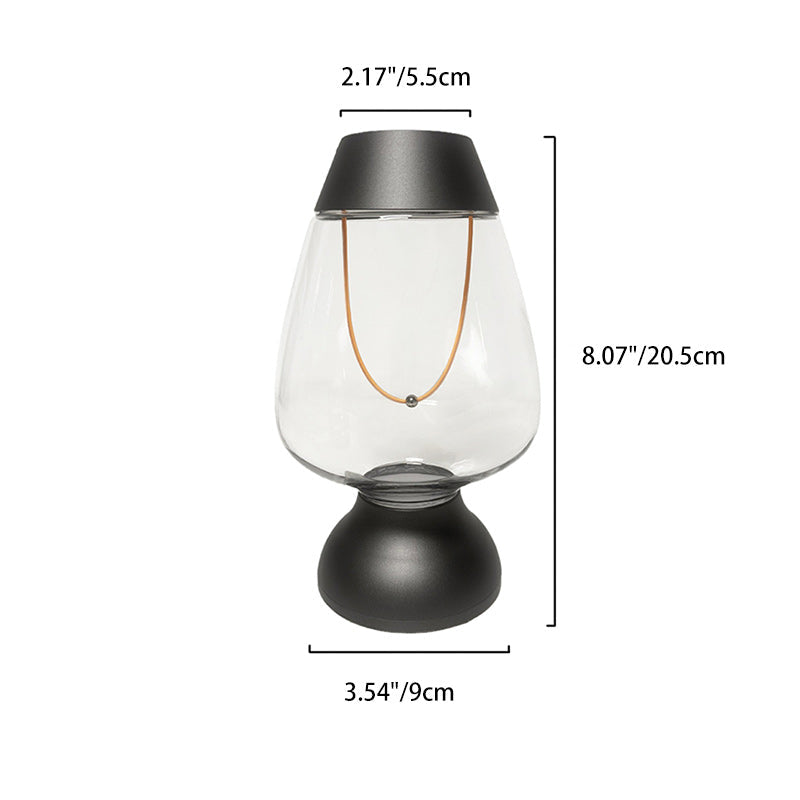 Cup Shape Oval Plastic Table Lamp