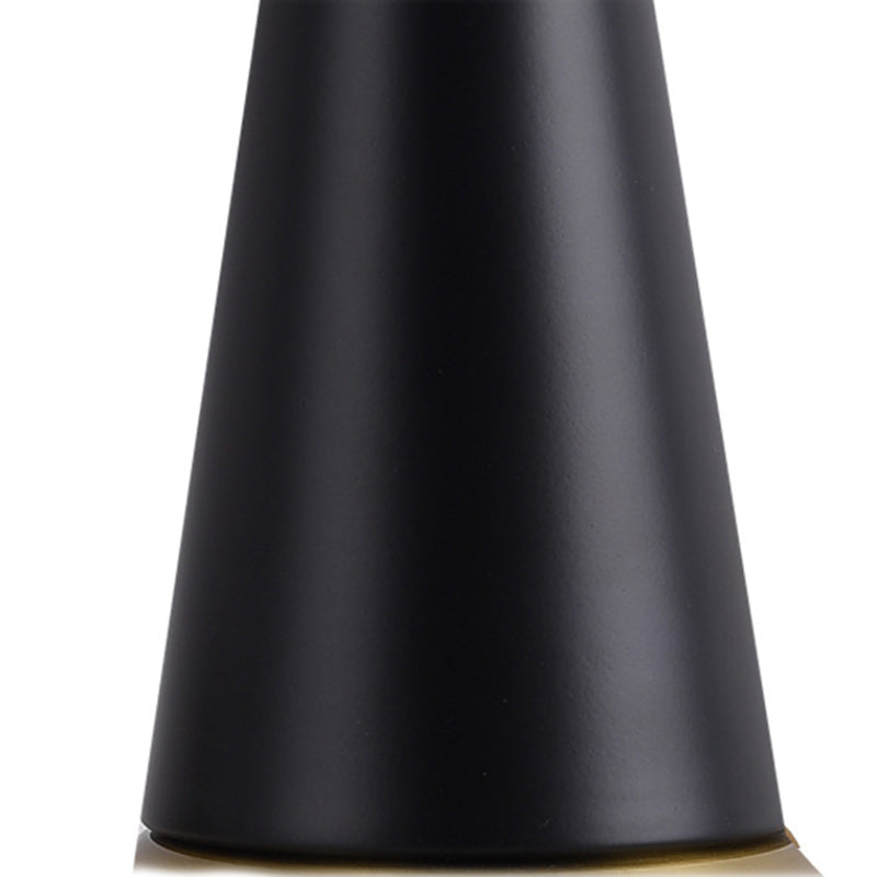 Cylinder Cone Iron Fabric Table Lamp