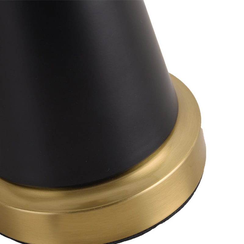 Cylinder Cone Iron Fabric Table Lamp