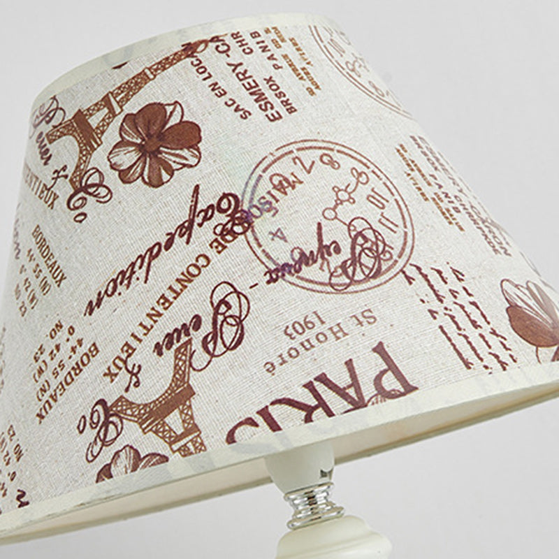 Round Cylinder Square Ceramic Table Lamp