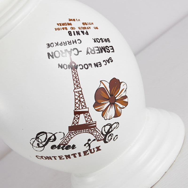 Round Cylinder Square Ceramic Table Lamp