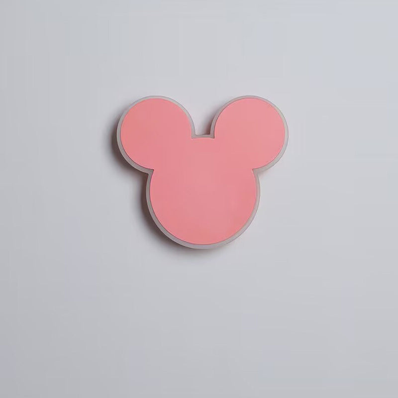Cartoon Round Iron Bedroom Wall Lamp