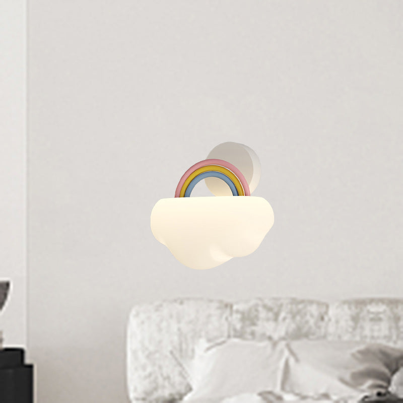 Cream Rainbow Clouds PE Wall Lamp