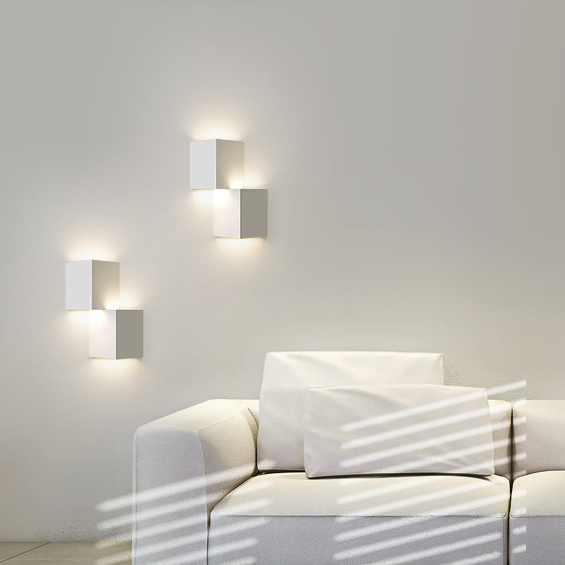 Square Triangle Iron Acrylic Wall Lamp