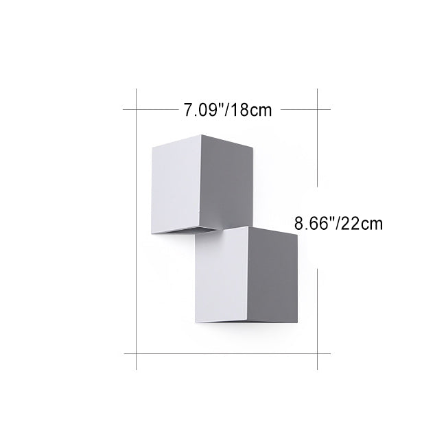Square Triangle Iron Acrylic Wall Lamp