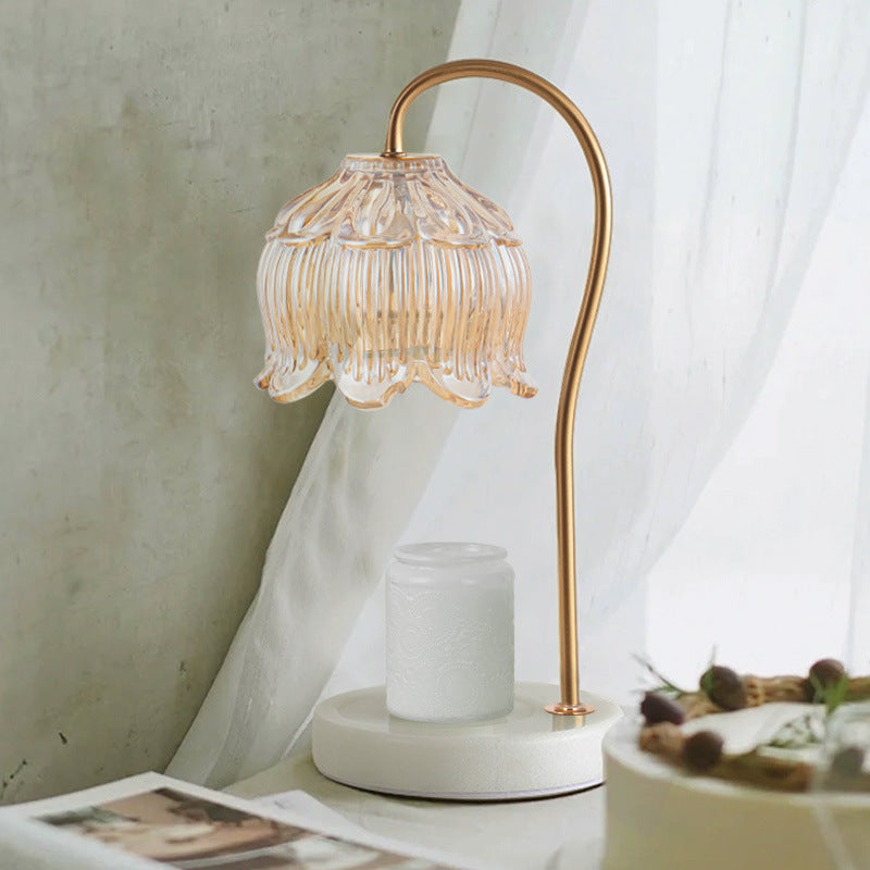 Flower Shape Round Iron Table Lamp