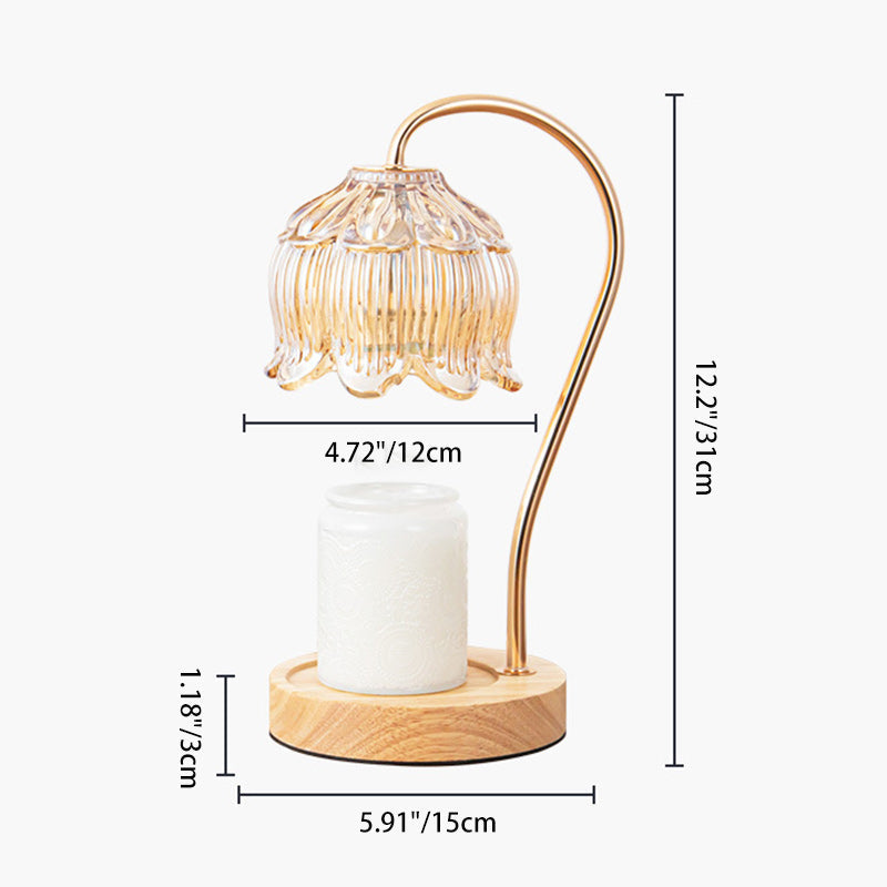 Flower Shape Round Iron Table Lamp