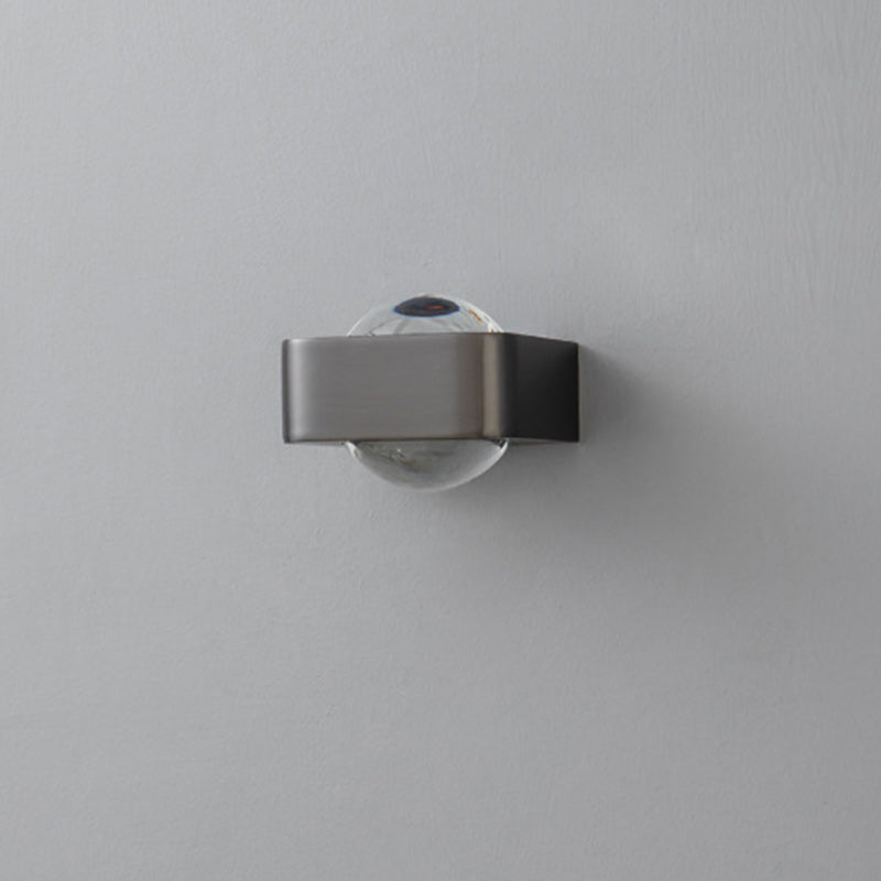 Round Rectangle Iron Acrylic Wall Lamp