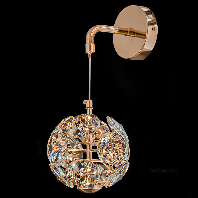 Dandelion Round Orb Hardware Wall Lamp