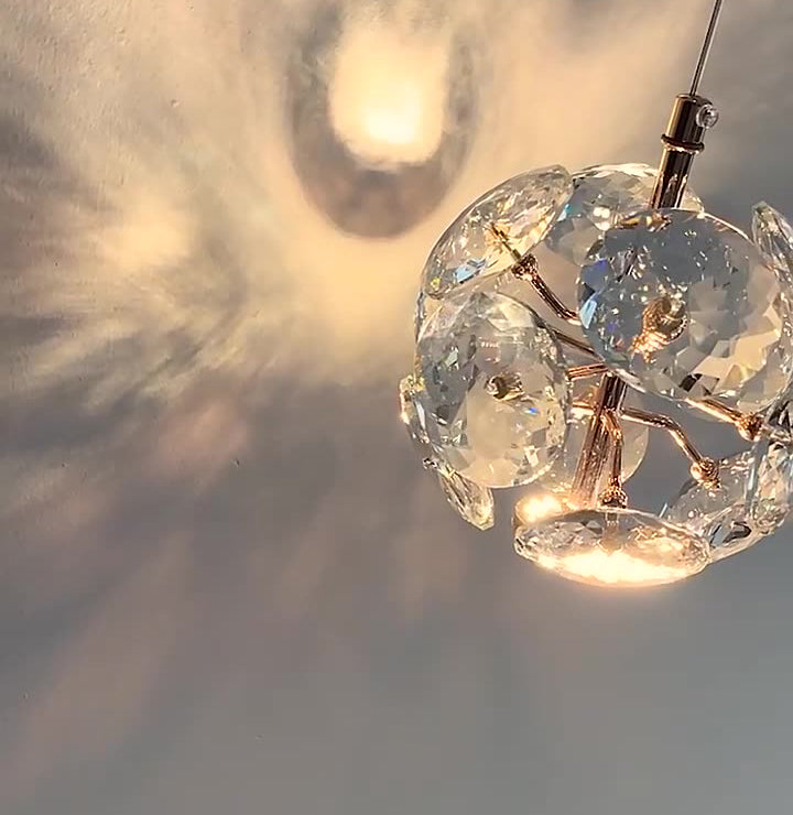 Dandelion Round Orb Hardware Wall Lamp