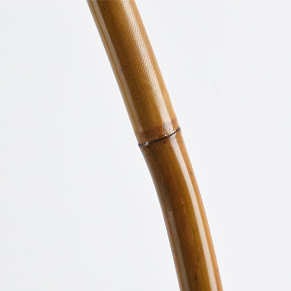 Round Cone Bamboo Fabric Floor Lamp