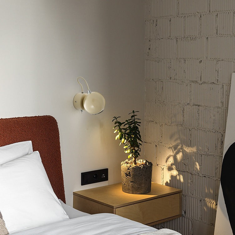 Magnetic Round Orb Iron Wall Lamp