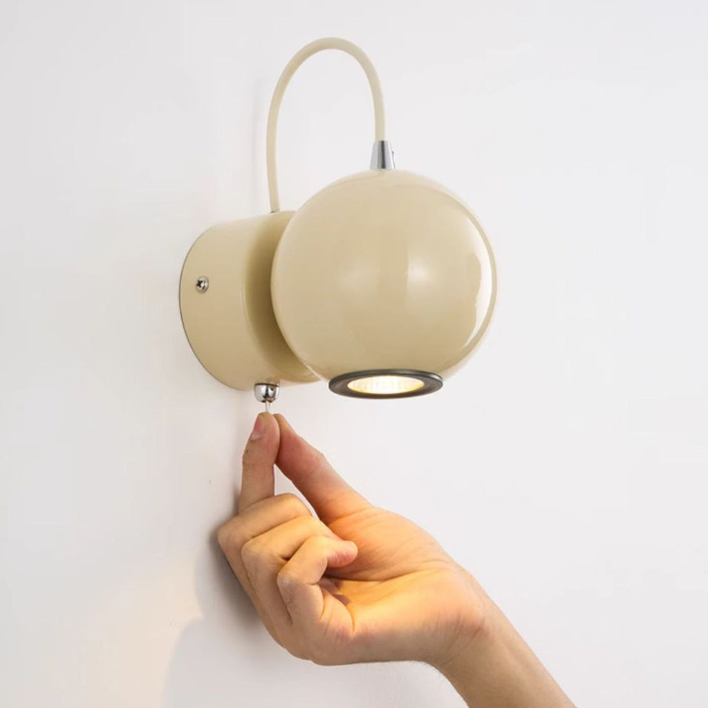 Magnetic Round Orb Iron Wall Lamp