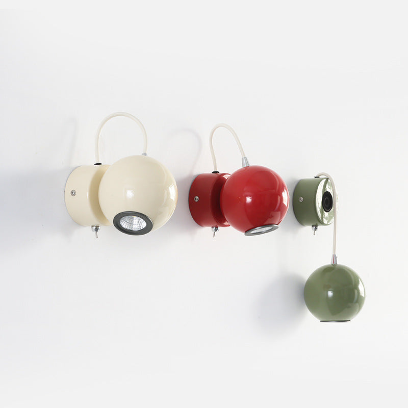 Magnetic Round Orb Iron Wall Lamp