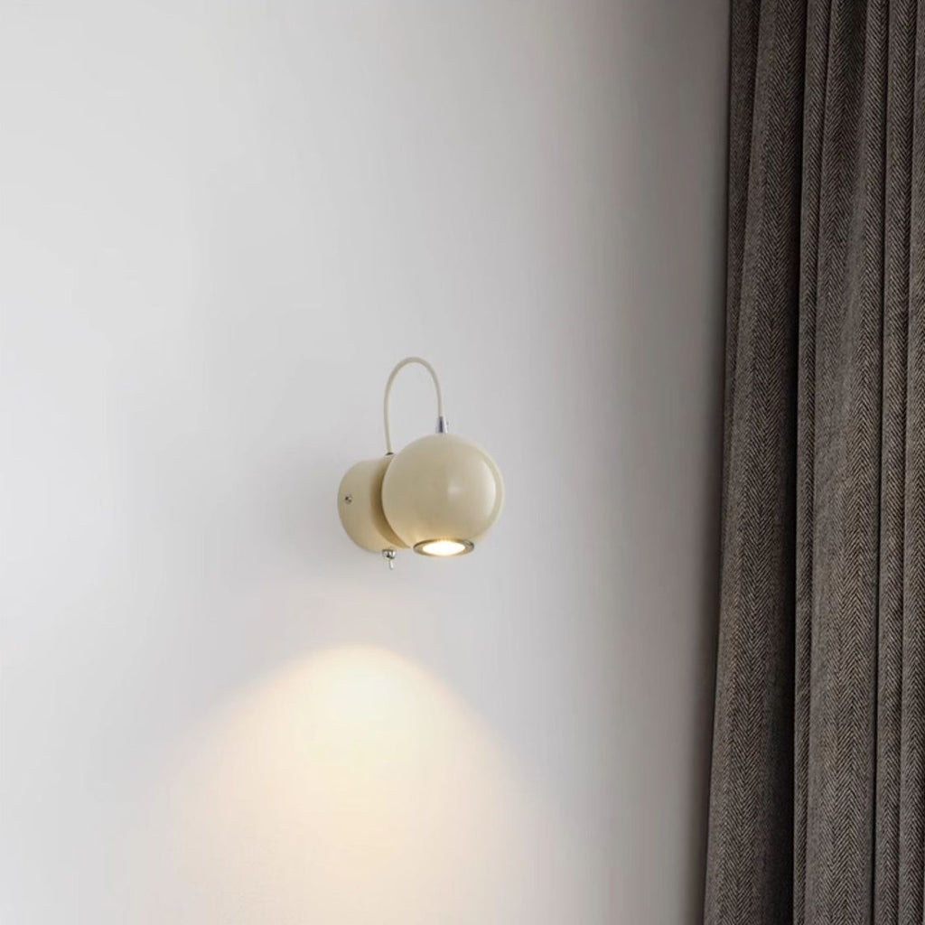 Magnetic Round Orb Iron Wall Lamp