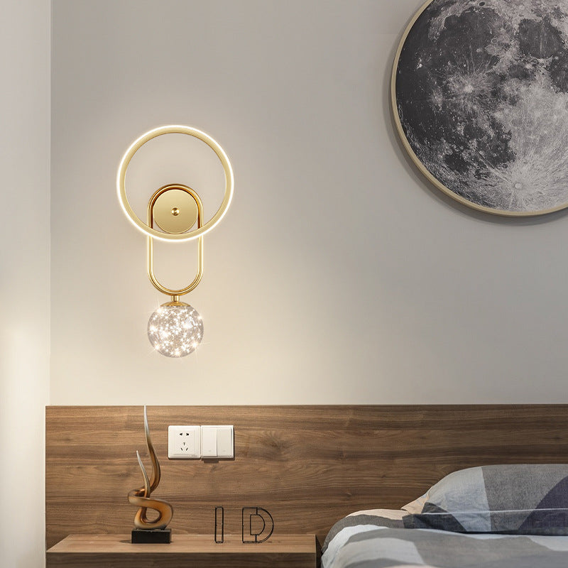 Orb Circle Iron Acrylic Wall Lamp