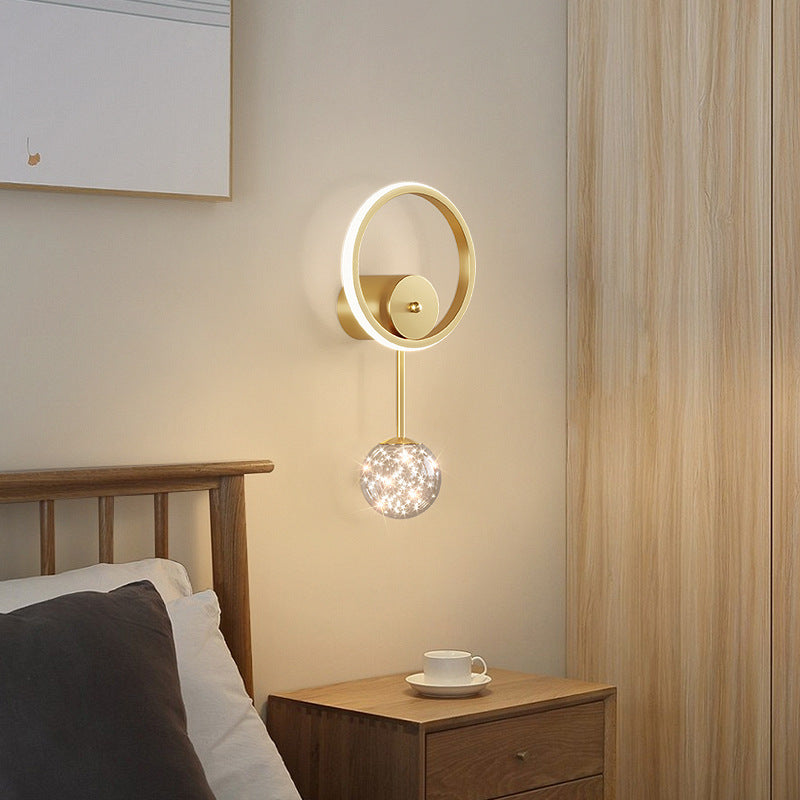 Orb Circle Iron Acrylic Wall Lamp