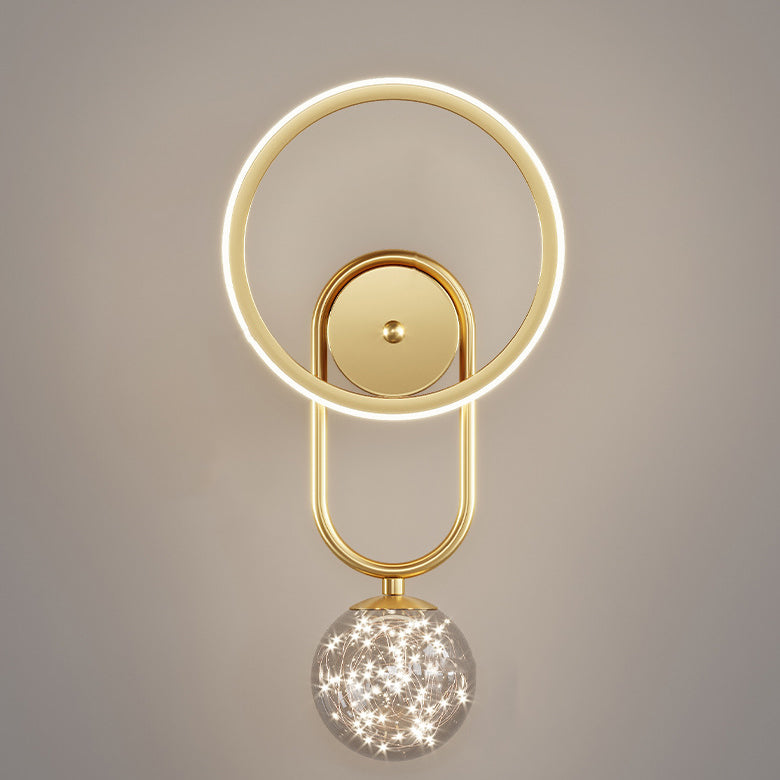 Orb Circle Iron Acrylic Wall Lamp