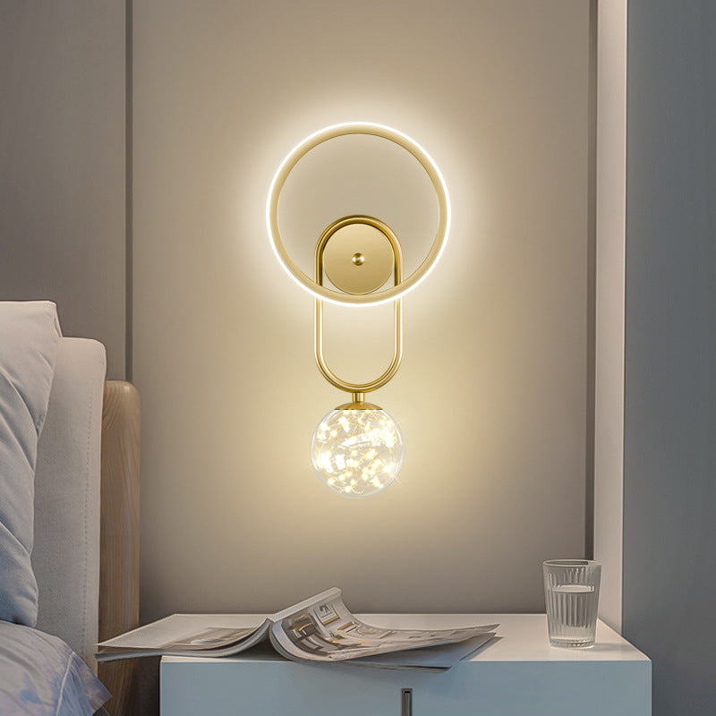 Orb Circle Iron Acrylic Wall Lamp