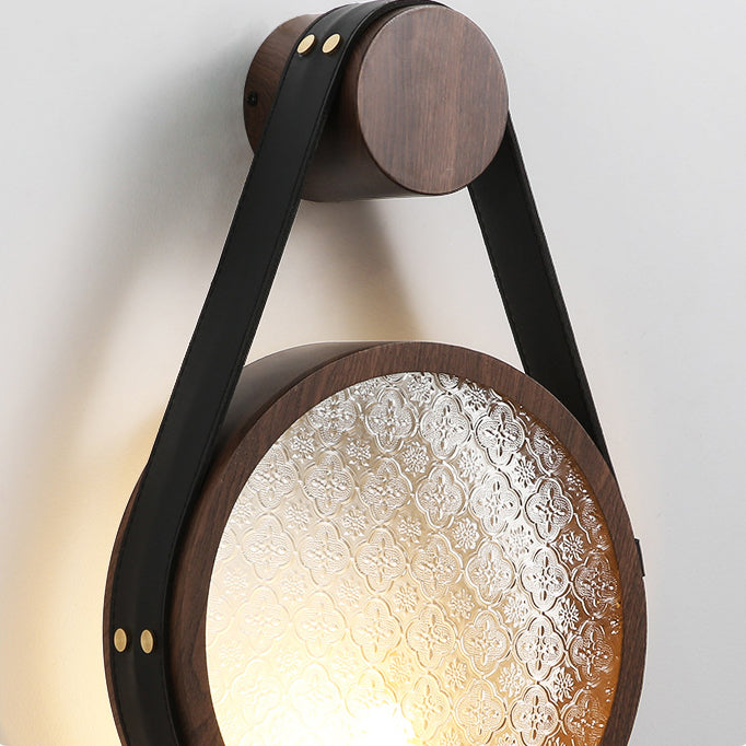 Tote Shape Round Iron Wall Lamp