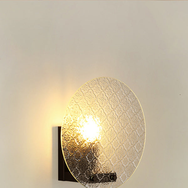 Tote Shape Round Iron Wall Lamp