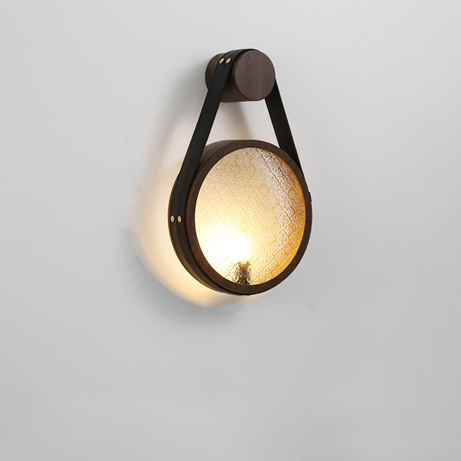 Tote Shape Round Iron Wall Lamp