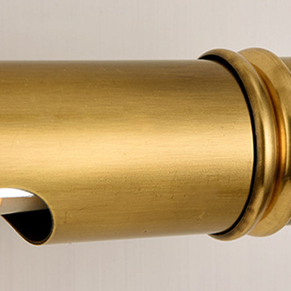 Round Cylinder Copper Aluminum 2-Light Wall Lamp