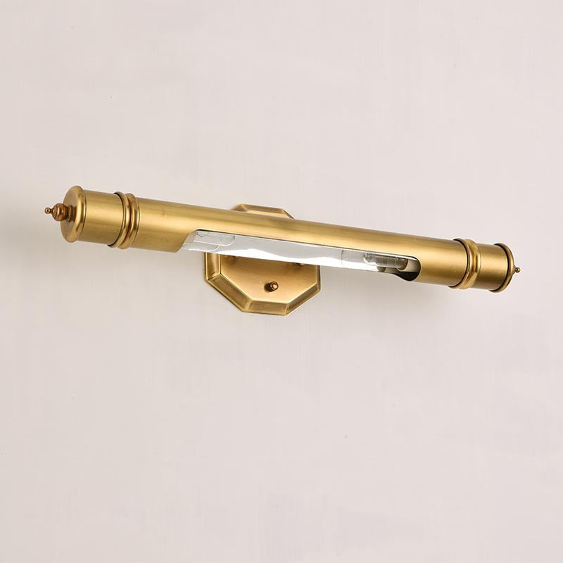 Round Cylinder Copper Aluminum 2-Light Wall Lamp