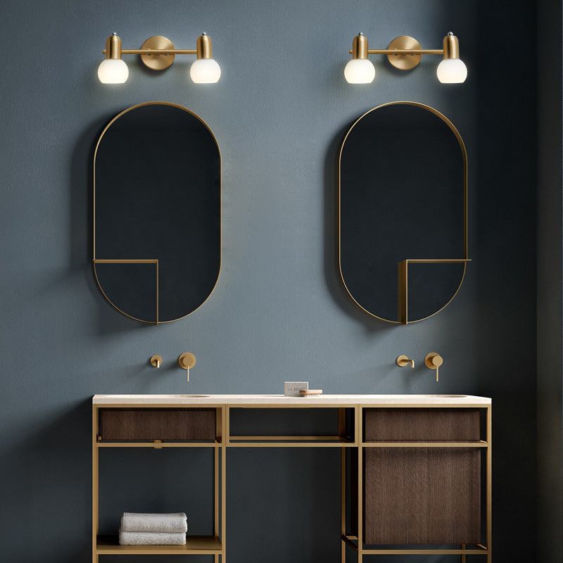 Round Cone Linear Copper 2-Light Wall Lamp