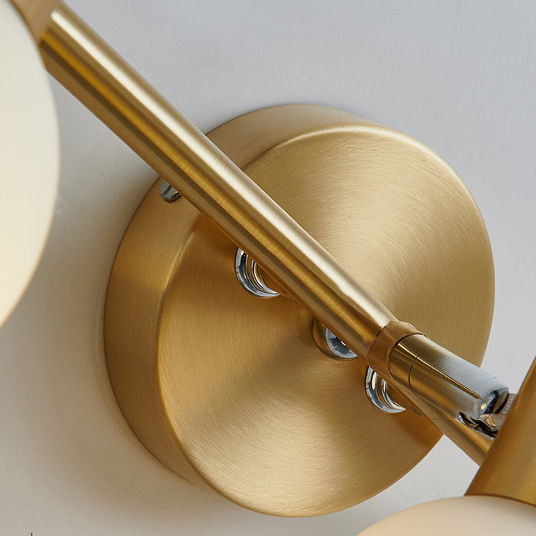 Round Cone Linear Copper 2-Light Wall Lamp