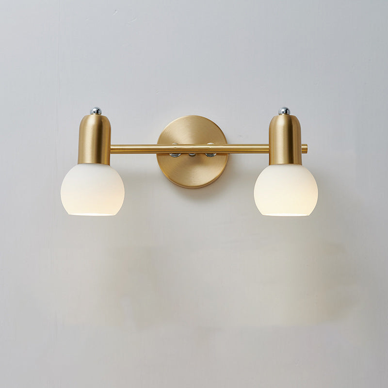 Round Cone Linear Copper 2-Light Wall Lamp