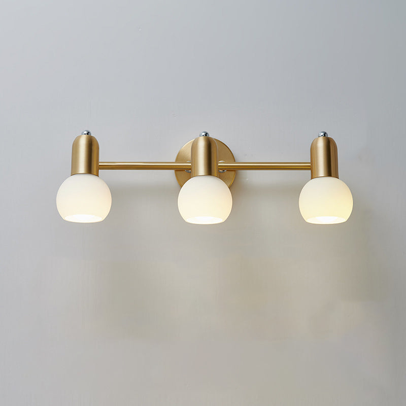 Round Cone Linear Copper 2-Light Wall Lamp