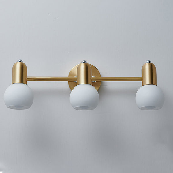 Round Cone Linear Copper 2-Light Wall Lamp