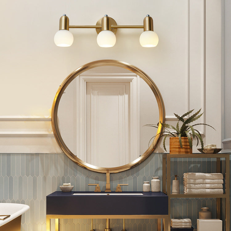 Round Cone Linear Copper 2-Light Wall Lamp