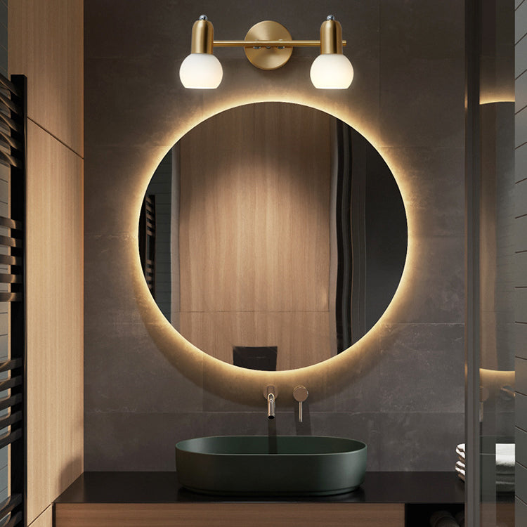 Round Cone Linear Copper 2-Light Wall Lamp